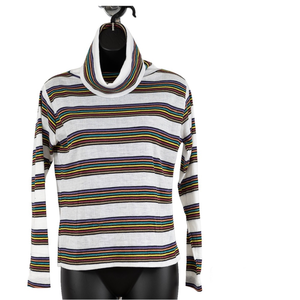 Helen Sue turtleneck striped sweater size L